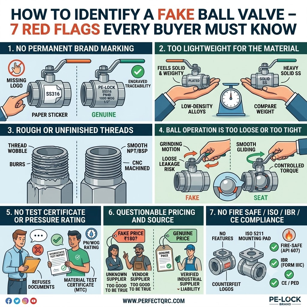 how to identify a fake ball valve 7 red flags every buyer must know