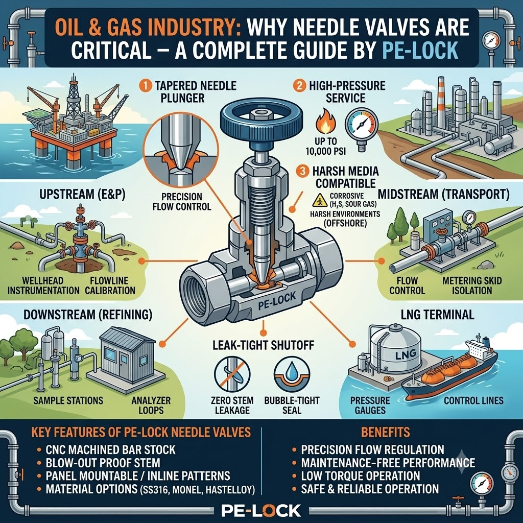 oil gas industry why needle valves are critical a complete guide by pe lock